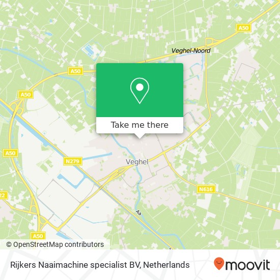 Rijkers Naaimachine specialist BV map