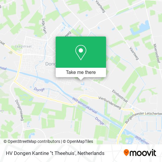 HV Dongen Kantine ''t Theehuis' map