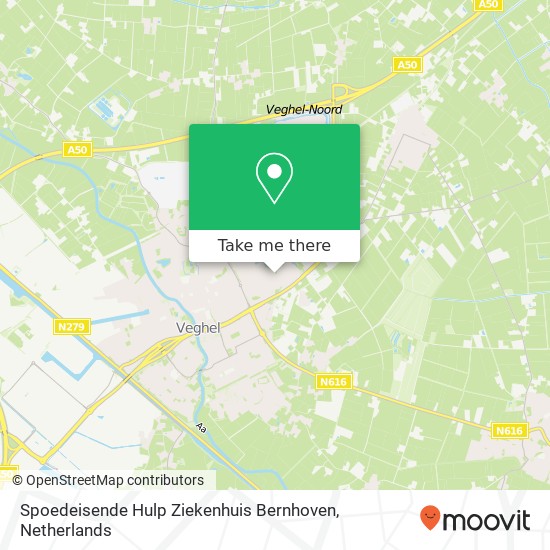 Spoedeisende Hulp Ziekenhuis Bernhoven map