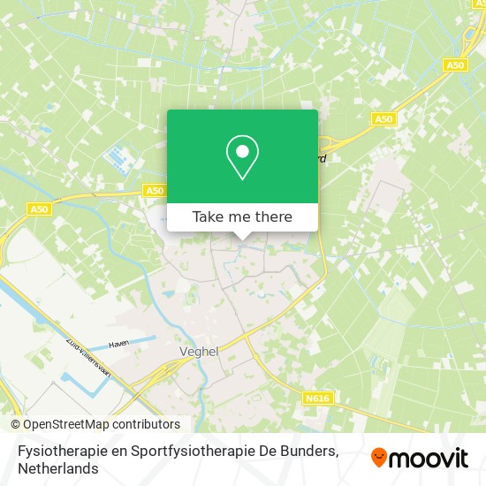 Fysiotherapie en Sportfysiotherapie De Bunders Karte