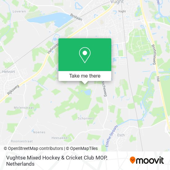 Vughtse Mixed Hockey & Cricket Club MOP map