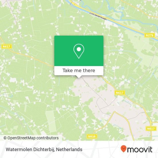 Watermolen Dichterbij Karte