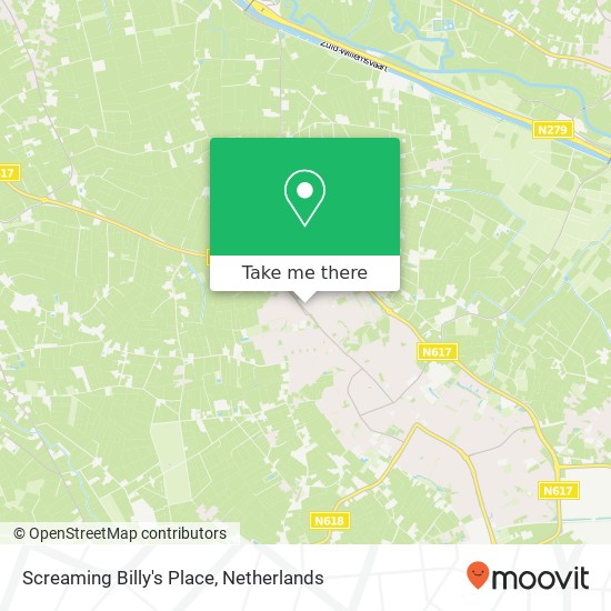 Screaming Billy's Place map