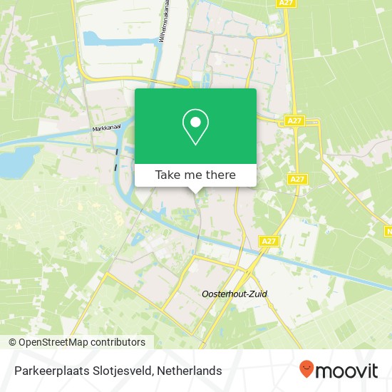 Parkeerplaats Slotjesveld map