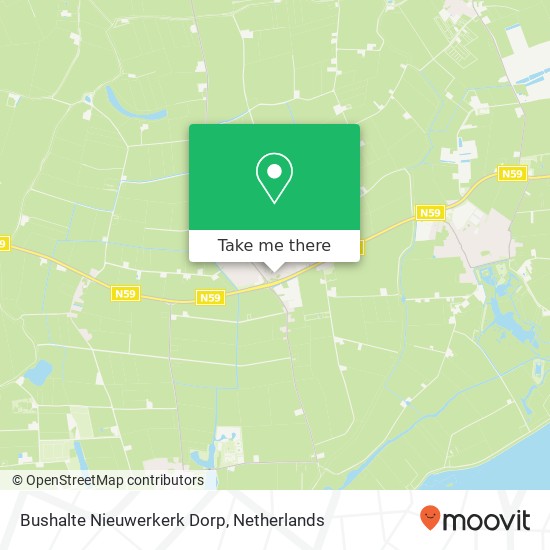 Bushalte Nieuwerkerk Dorp map