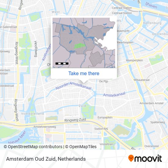 Amsterdam Oud Zuid Karte