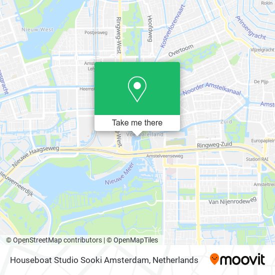 Houseboat Studio Sooki Amsterdam map
