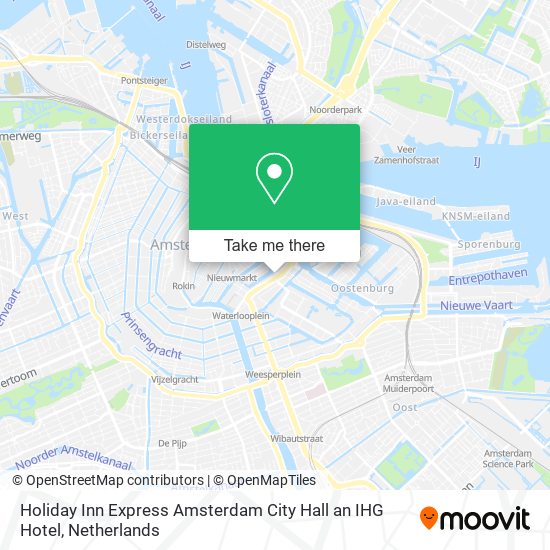 Holiday Inn Express Amsterdam City Hall an IHG Hotel Karte