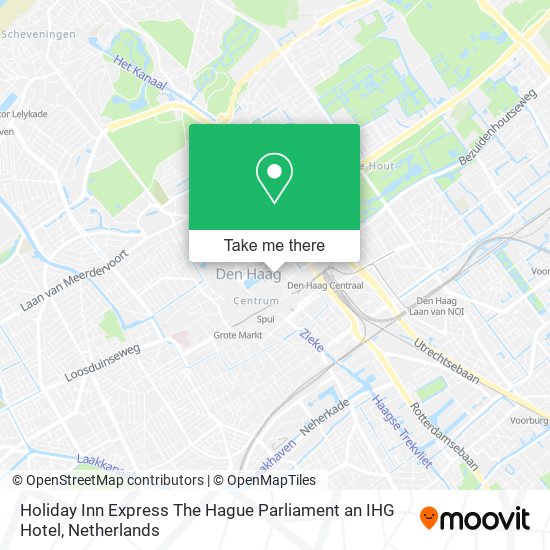 Holiday Inn Express The Hague Parliament an IHG Hotel map