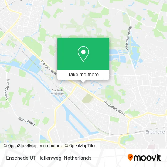 Enschede UT Hallenweg map