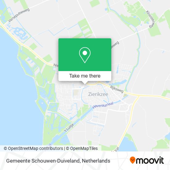 Gemeente Schouwen-Duiveland map