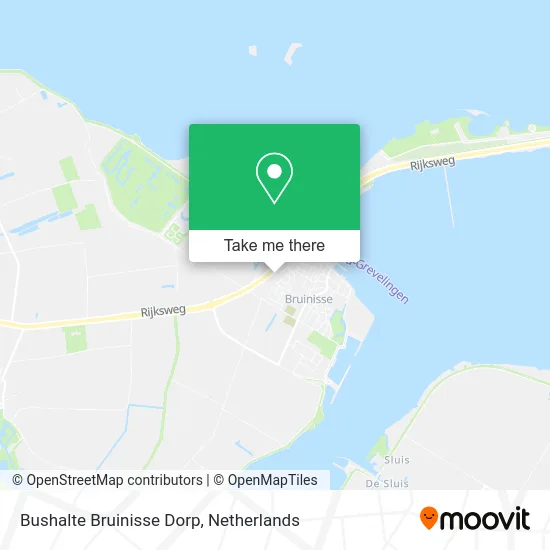 Bushalte Bruinisse Dorp map