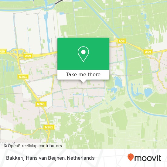 Bakkerij Hans van Beijnen map