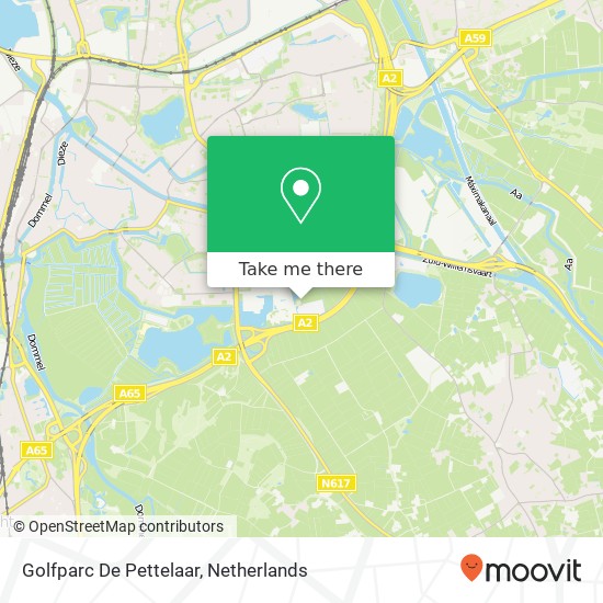 Golfparc De Pettelaar map