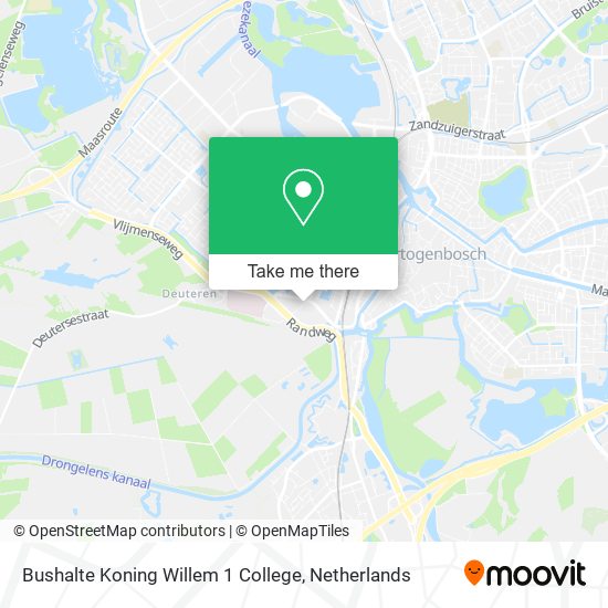 Bushalte Koning Willem 1 College Karte
