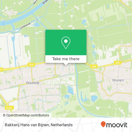 Bakkerij Hans van Bijnen map