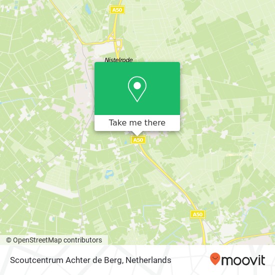 Scoutcentrum Achter de Berg map