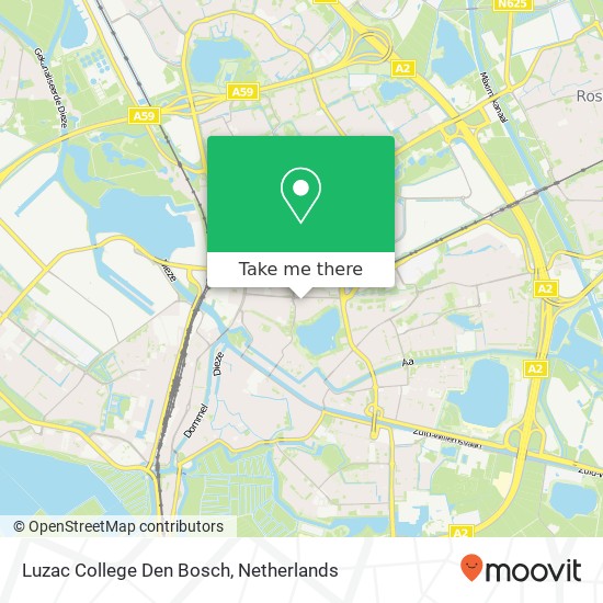 Luzac College Den Bosch map