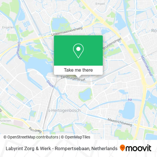 Labyrint Zorg & Werk - Rompertsebaan map