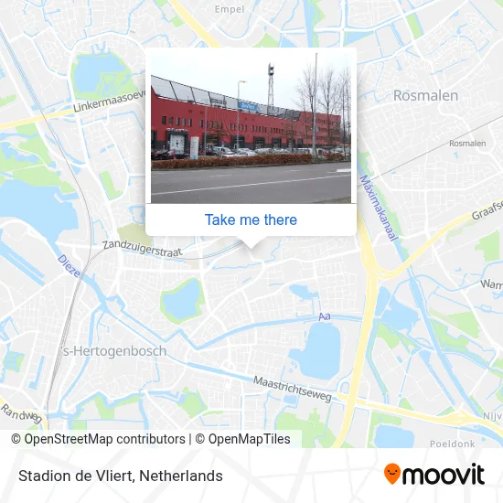 Stadion de Vliert map