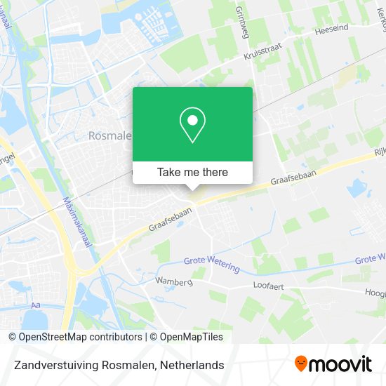 Zandverstuiving Rosmalen map