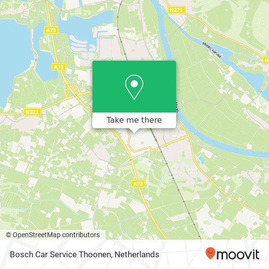 Bosch Car Service Thoonen map