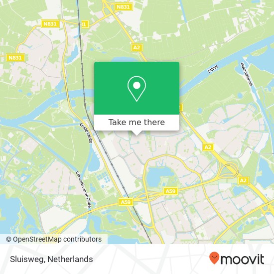 Sluisweg map