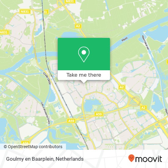 Goulmy en Baarplein map