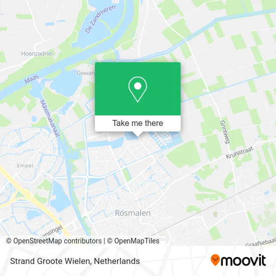 Strand Groote Wielen map