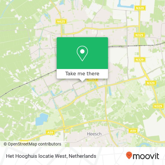 Het Hooghuis locatie West map