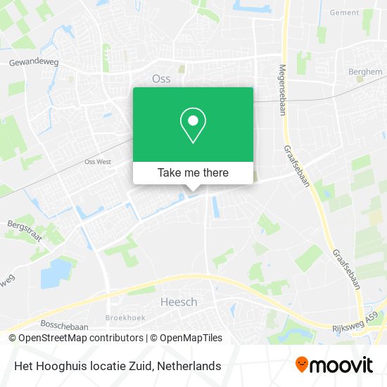 Het Hooghuis locatie Zuid Karte