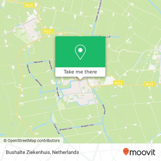 Bushalte Ziekenhuis map