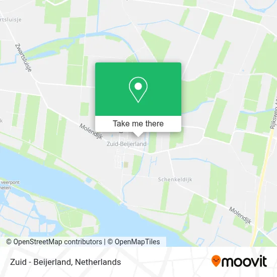 Zuid - Beijerland map