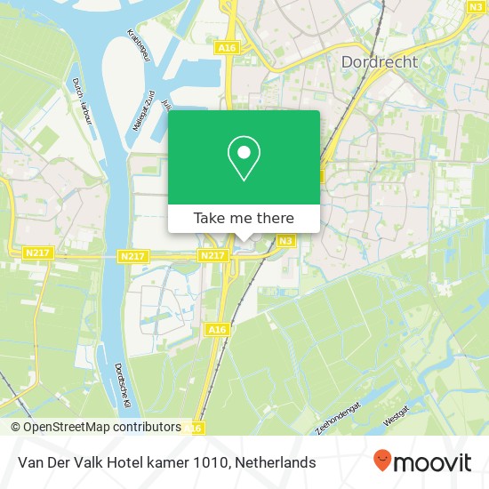 Van Der Valk Hotel kamer 1010 map