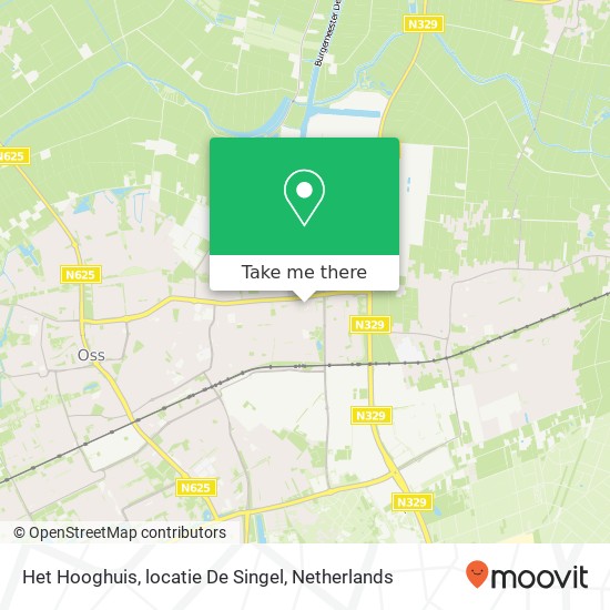 Het Hooghuis, locatie De Singel Karte