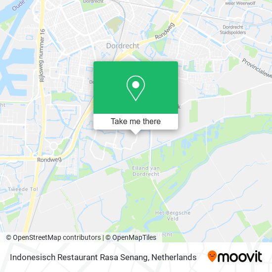 Indonesisch Restaurant Rasa Senang Karte