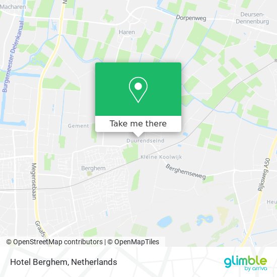 Hotel Berghem map