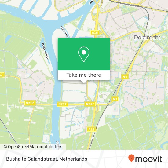 Bushalte Calandstraat map