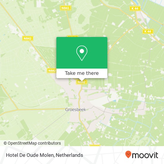 Hotel De Oude Molen map