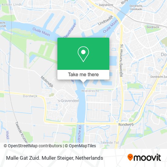Malle Gat Zuid. Muller Steiger map