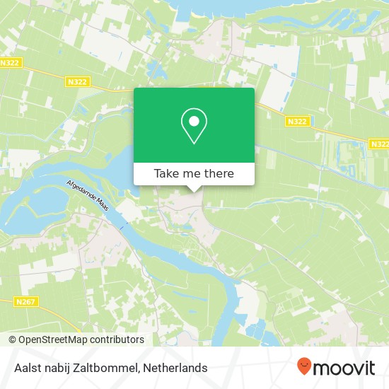 Aalst nabij Zaltbommel Karte