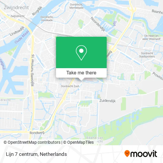 Lijn 7 centrum map