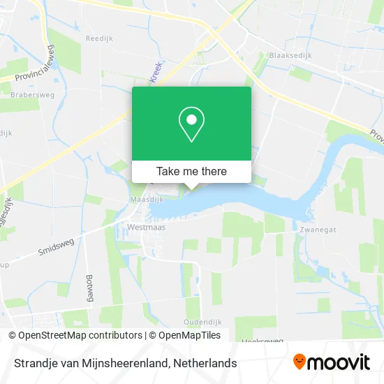 Strandje van Mijnsheerenland map