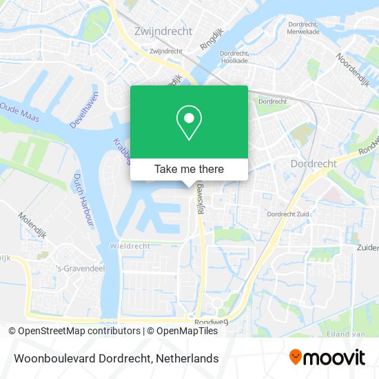 Woonboulevard Dordrecht map