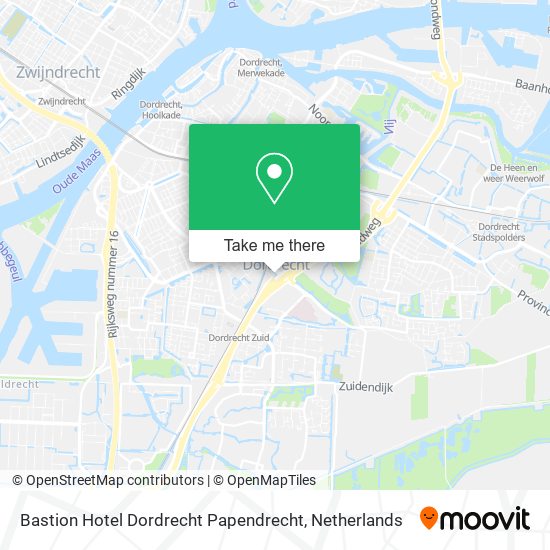 Bastion Hotel Dordrecht Papendrecht map