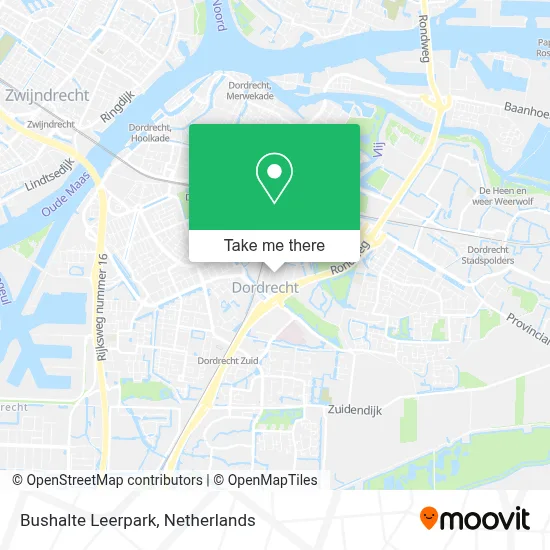 Bushalte Leerpark map