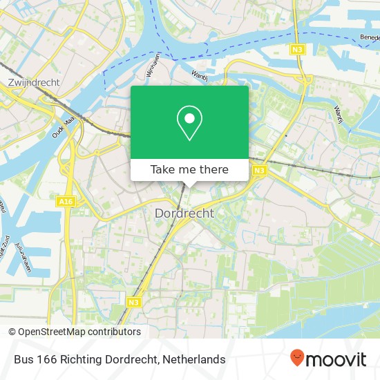 Bus 166 Richting Dordrecht Karte