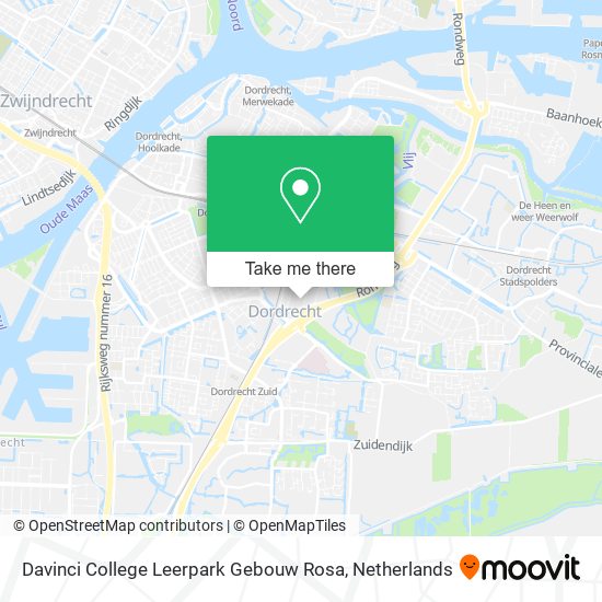 Davinci College Leerpark Gebouw Rosa map