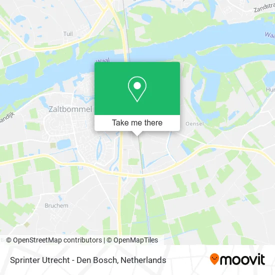 Sprinter Utrecht - Den Bosch map