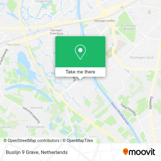 Buslijn 9 Grave map